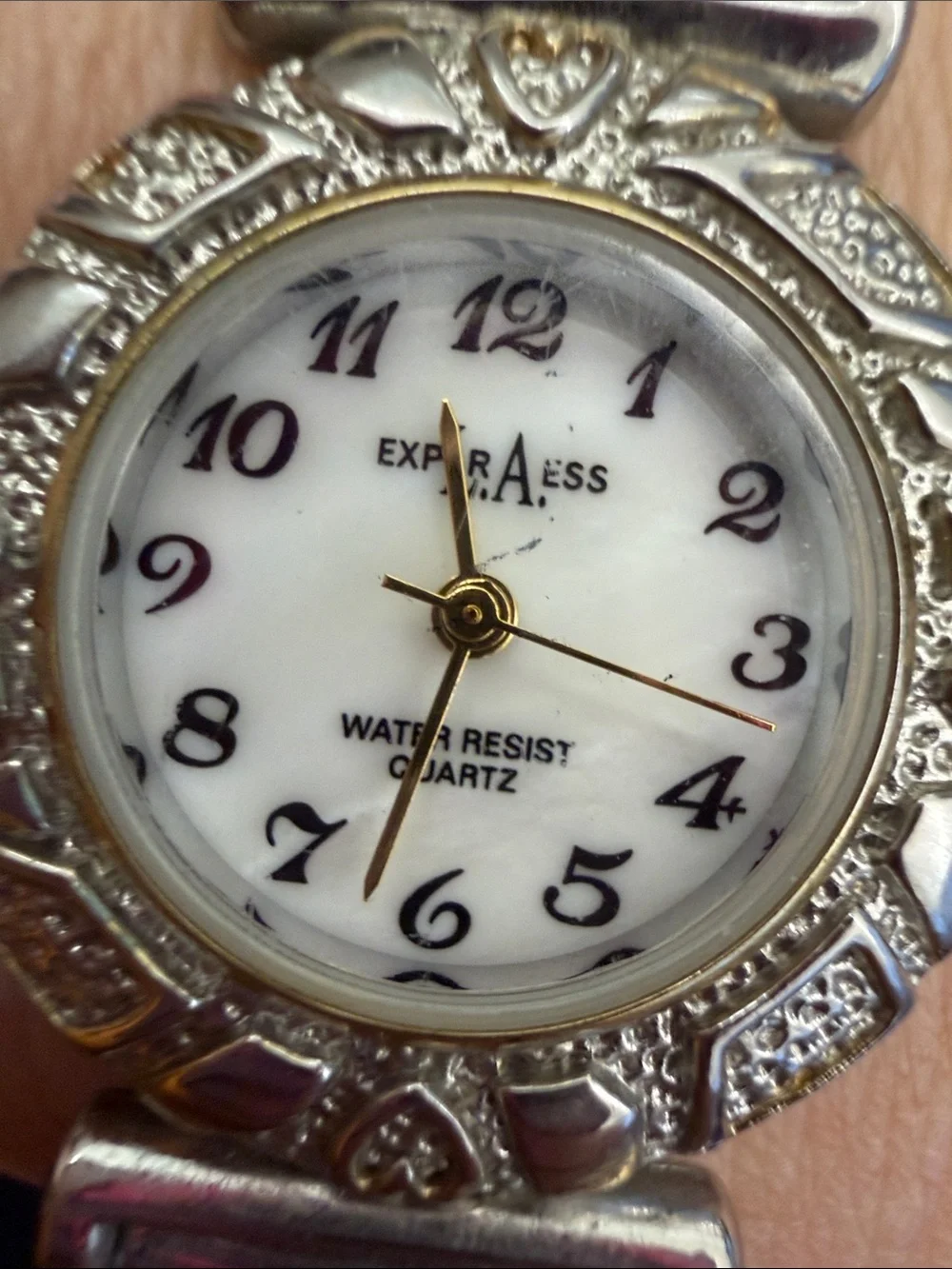 Express Two-Tone Silver and Gold Women's Bracelet Watch